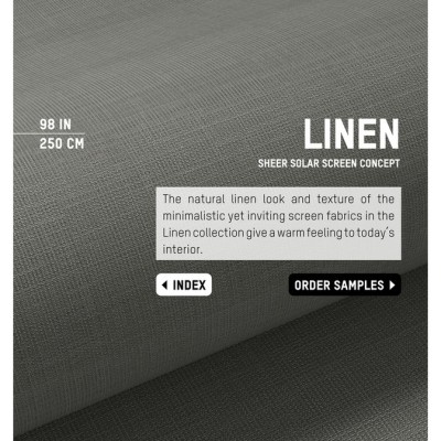 Sheer Solar Screen Linen