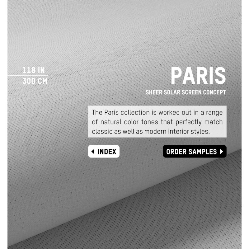 Sheer Solar Screen Paris