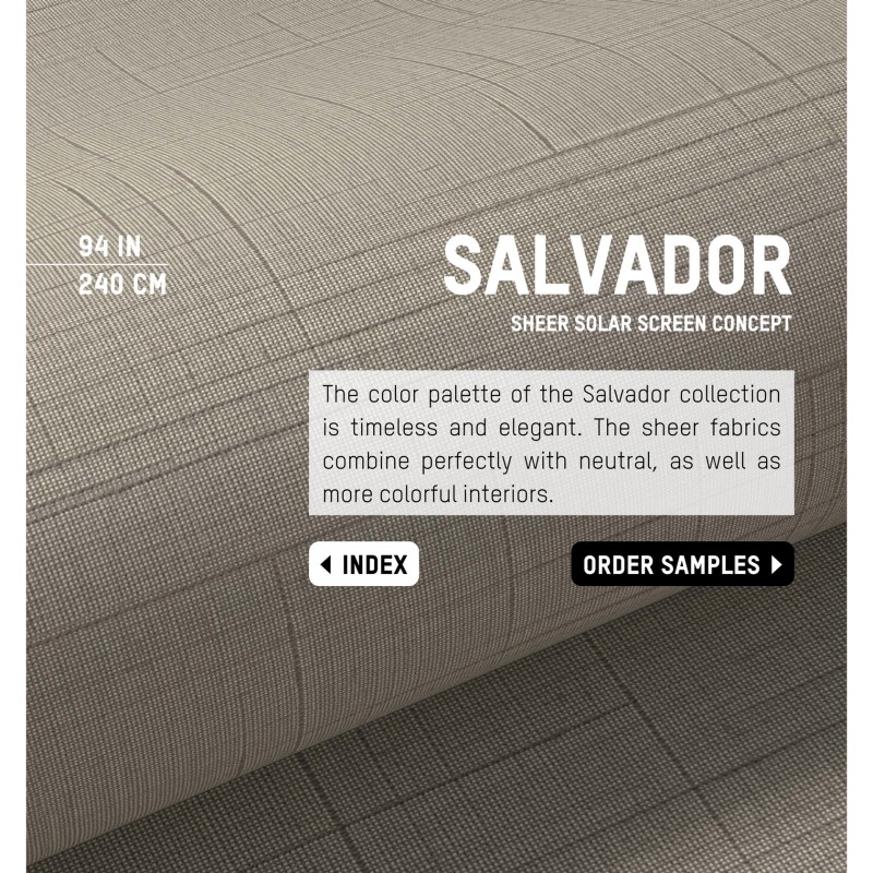 Sheer Solar Screen Salvador