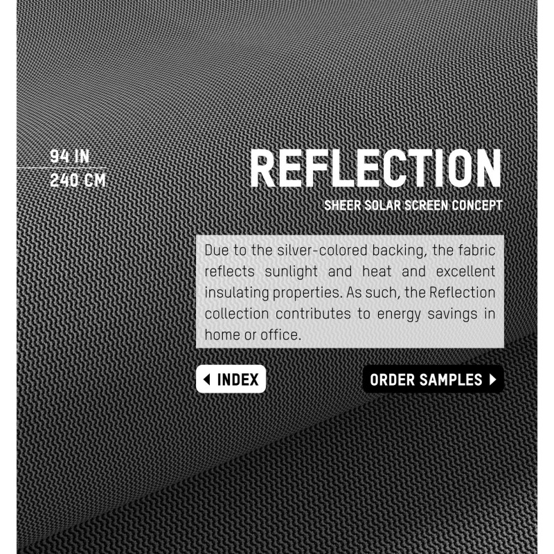 Sheer Solar Screen Reflection