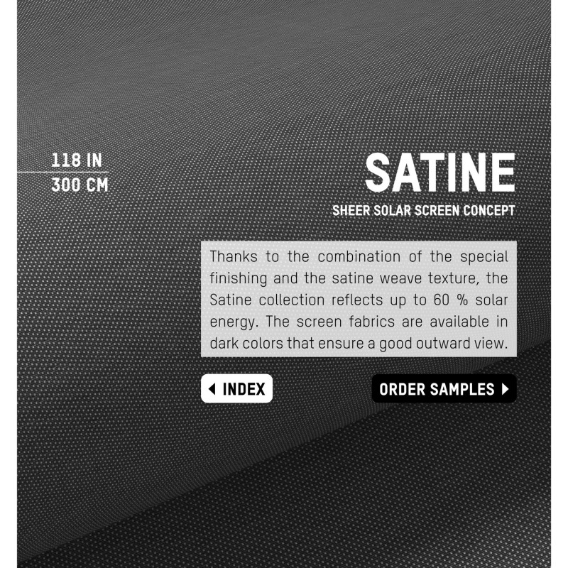 Sheer Solar Screen Satine